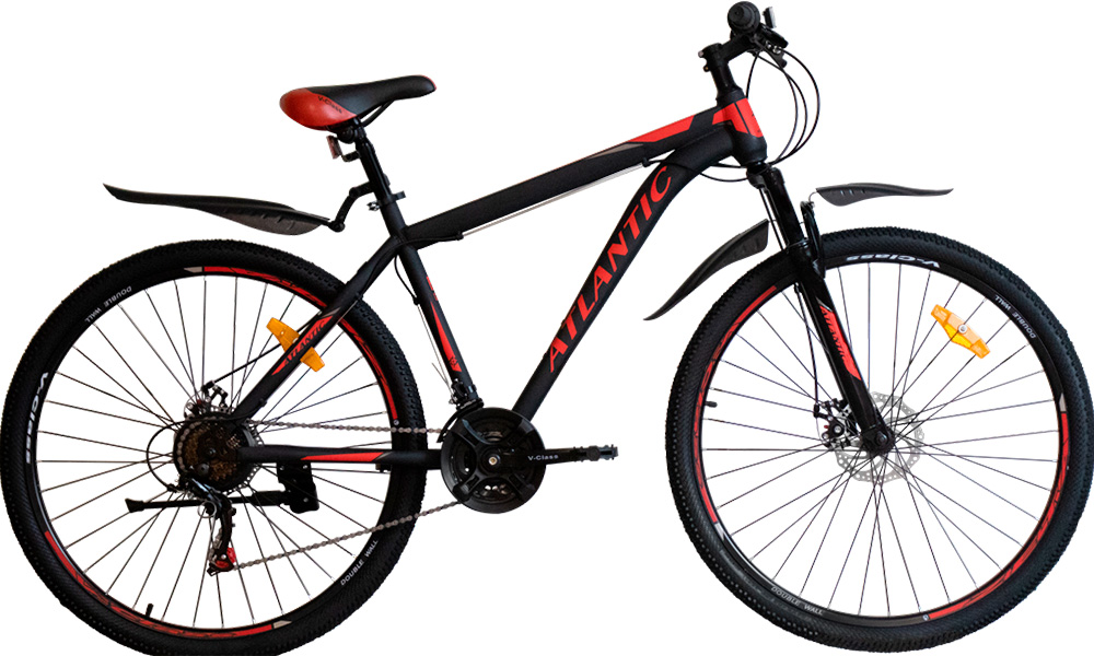 Фотографія Велосипед Atlantic Rekon NS 26" 2021, розмір XS, чорно-червоний